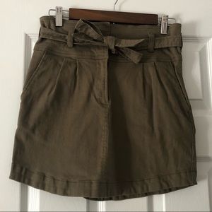 Army Green Mini Skirt